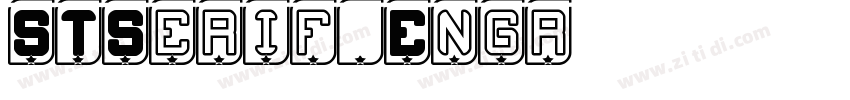 STSerif Engr字体转换